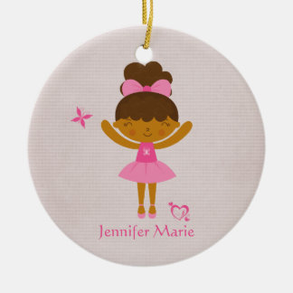 Niedliche personalisierte ethnische keramikornament