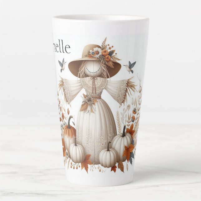 Niedliche Personalisierte gesichtslose Höhle Milchtasse (Vorderseite)