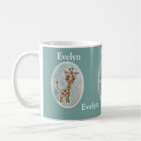 Niedliche Personalisierte Handgemalte Boho Giraffe