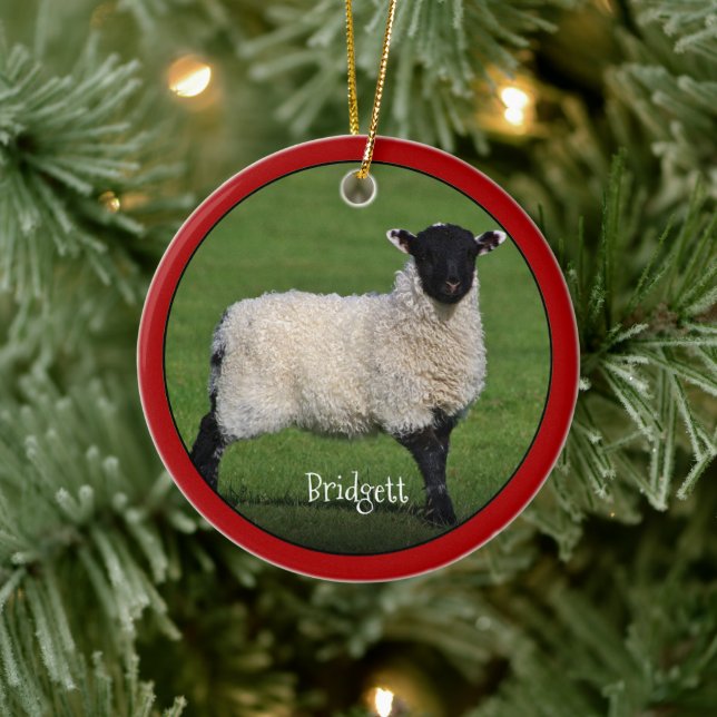 Niedliche Personalisierte Keramik Keramik Ornament (Baum)