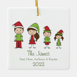Niedliche Personalisierte Keramik zu Weihnachten Keramikornament