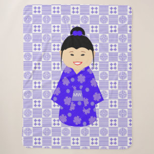 Niedliche Personalisierte Kokeshi-Puppe Sherpadecke