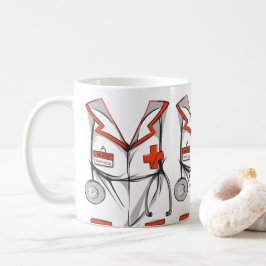 Niedliche Personalisierte Krankenschwestern Kaffeetasse