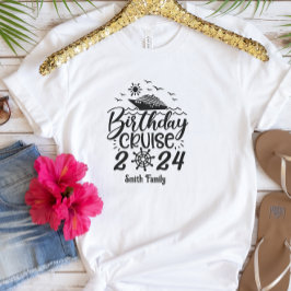 Niedliche Personalisierte Kreuzfahrtschiff-Familie T-Shirt