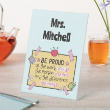 Niedliche Personalisierte Lehrerin