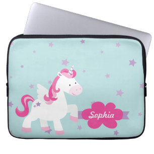 Niedliche personalisierte magische laptopschutzhülle