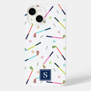 Niedliche Personalisierte Mongram Golf Patterns Case-Mate iPhone 14 Hülle