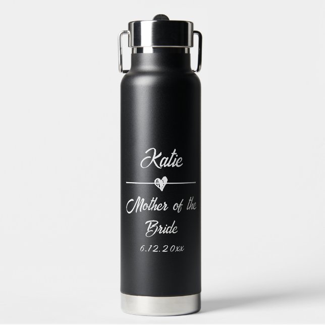 Niedliche Personalisierte Mutter der Braut Trinkflasche (Vorderseite)