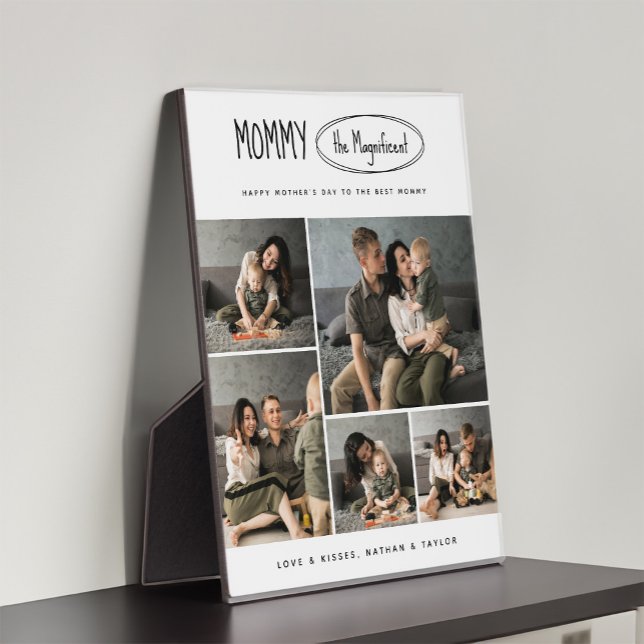 Niedliche Personalisierte Mütter Tag Familie Foto Fotoplatte (Von Creator hochgeladen)