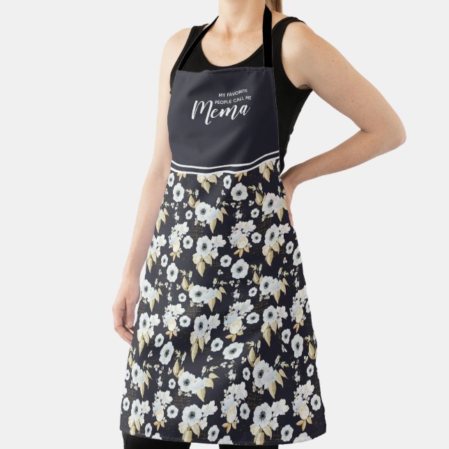 Niedliche Personalisierte Oma Floral Schürze (InSitu)