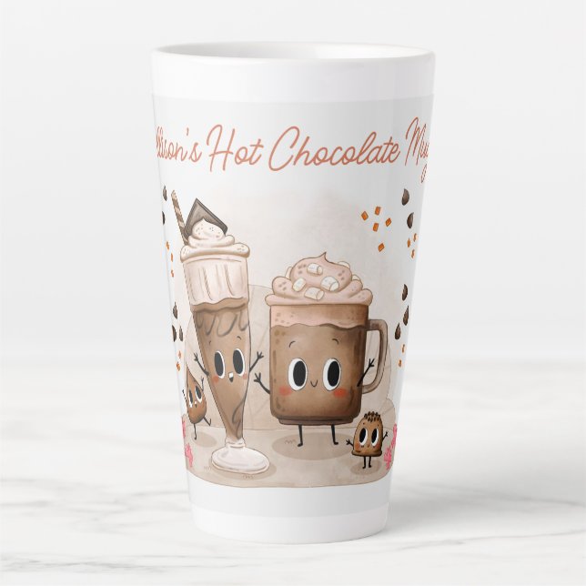 Niedliche Personalisierte Schokolade Milchtasse (Vorderseite)