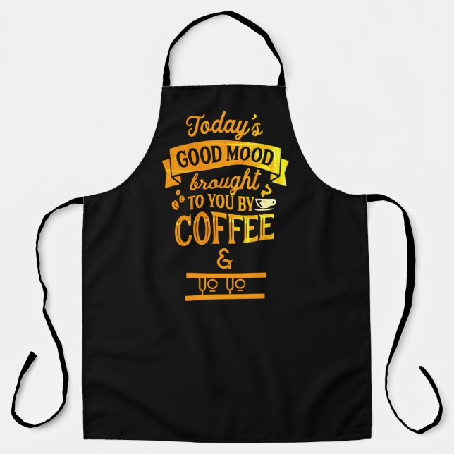Niedliche Personalisierte Schürze, Barista Coffee  Schürze (Vorderseite)