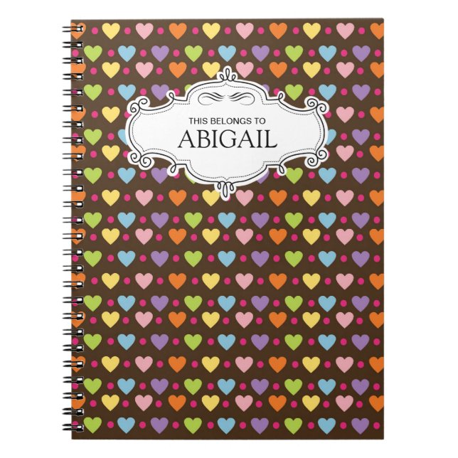Niedliche Personalisierte Spiral-Bound-Notebooks Notizblock (Vorderseite)