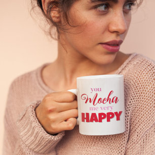 Niedliche personalisierte Umarmung am Valentinstag Kaffeetasse