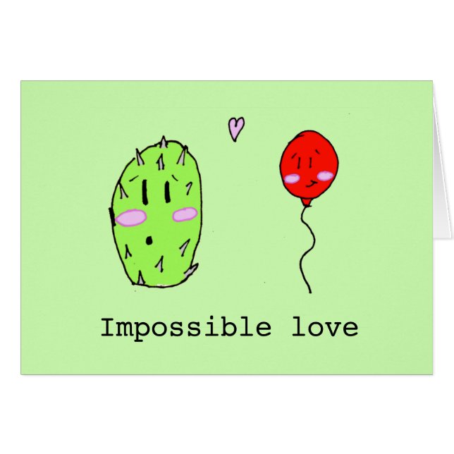 Niedliche personalisierte unmögliche Liebe (Vorderseite (Horizontal))