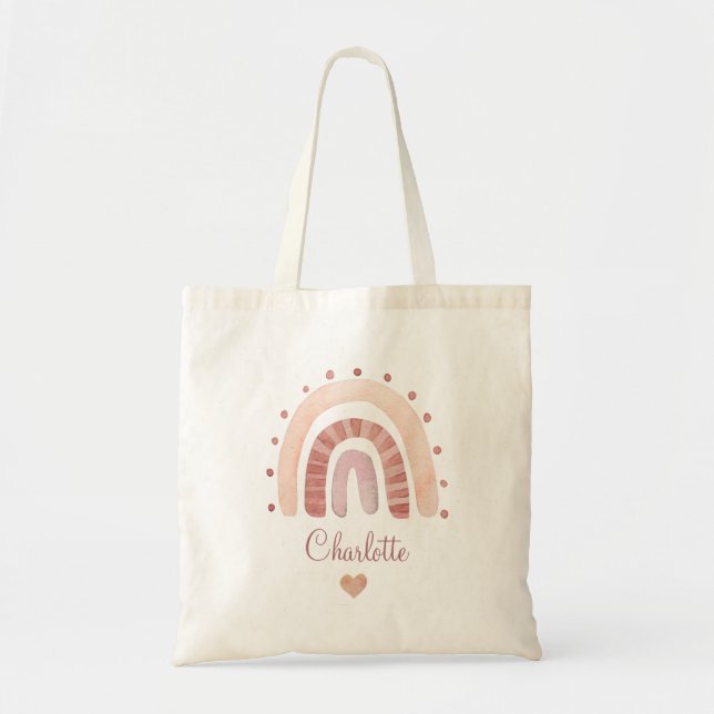Niedliche Personalisierte Wasserfarbe Tote-Tasche Tragetasche (Vorne)