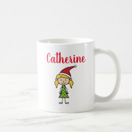 niedliche personalisierte Weihnachtsferien Kaffeetasse