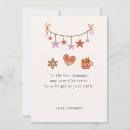 Niedliche Personalisierte Weihnachtskarte Feiertagskarte