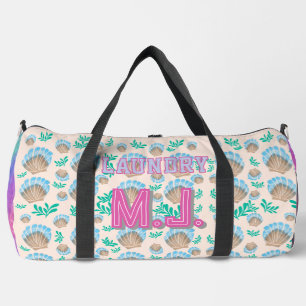 Niedliche persönliche Monogramm farbige Wäsche Duffle Bag