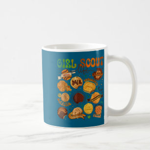 Niedliche Pfadfinderin Cookie-Verkäuferin Mädchen Kaffeetasse