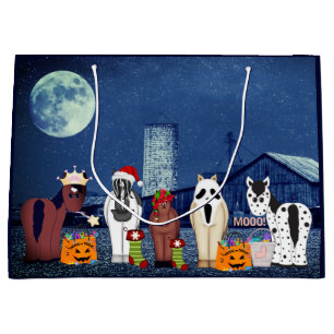 Niedliche Pferde in Kostümen Halloween Pferdefarm Große Geschenktüte