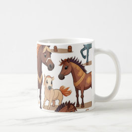 Niedliche Pferde Kaffeetasse