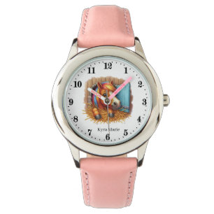 Niedliche Pferdefreunde geben Namen Armbanduhr