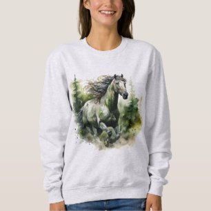 Niedliche Pferdefreunde Sweatshirt