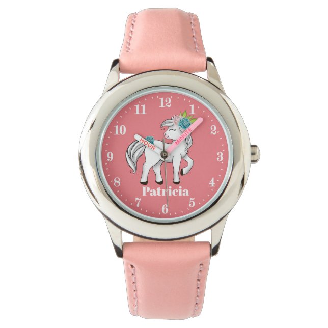 Niedliche Pferdewächter Armbanduhr (Vorderseite)