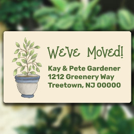 Niedliche Pflanze Etiketten