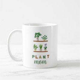 Niedliche Pflanze Mama Tropische Vegetation Lady Kaffeetasse