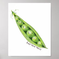 Niedliche pflanzliche grüne Platterbsen Puff