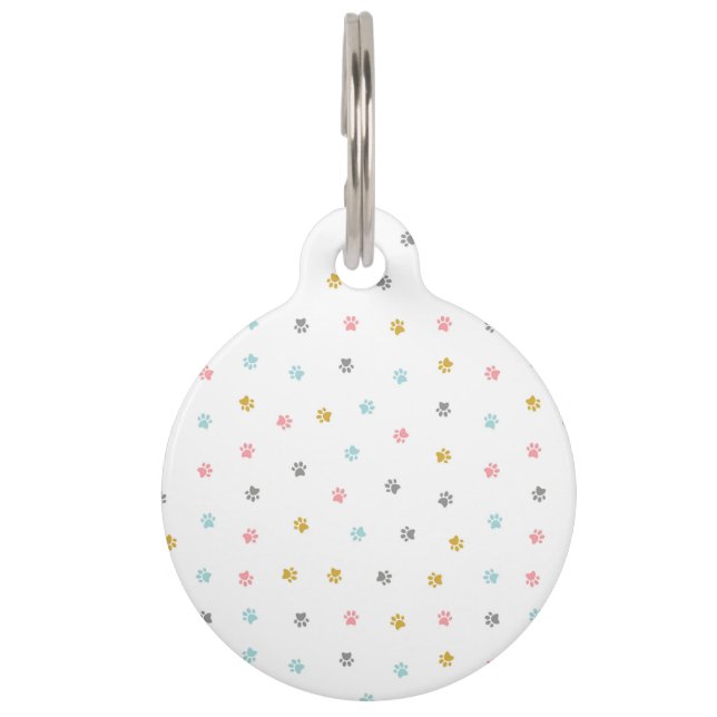 Niedliche Pfoten Haustiermarke (Vorderseite)