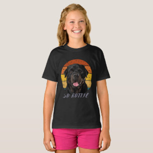 Niedliche Pfoten Retro Herz Rottie Hunde Haustiere T-Shirt