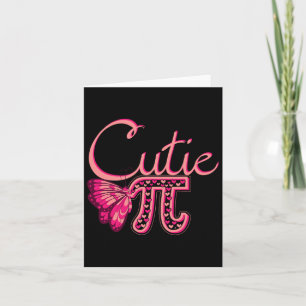 Niedliche Pi Butterfly Mathematik Holiday Mathemat Karte