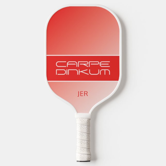 Niedliche Pickleball Dink Pun Gradient Initialen R Schläger (Vorderseite)