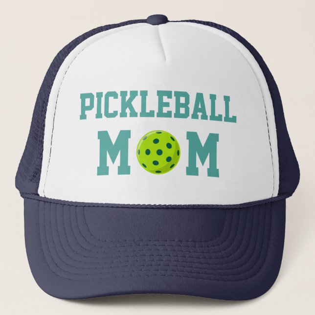 Niedliche Pickleball-Mama Truckerkappe (Vorderseite)