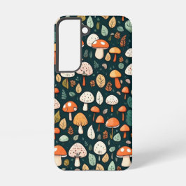 Niedliche Pilze Blätter Hütte Kerndesign Samsung Galaxy Hülle