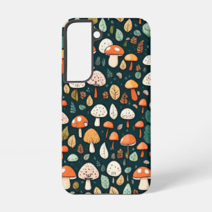 Niedliche Pilze Blätter Hütte Kerndesign Samsung Galaxy Hülle