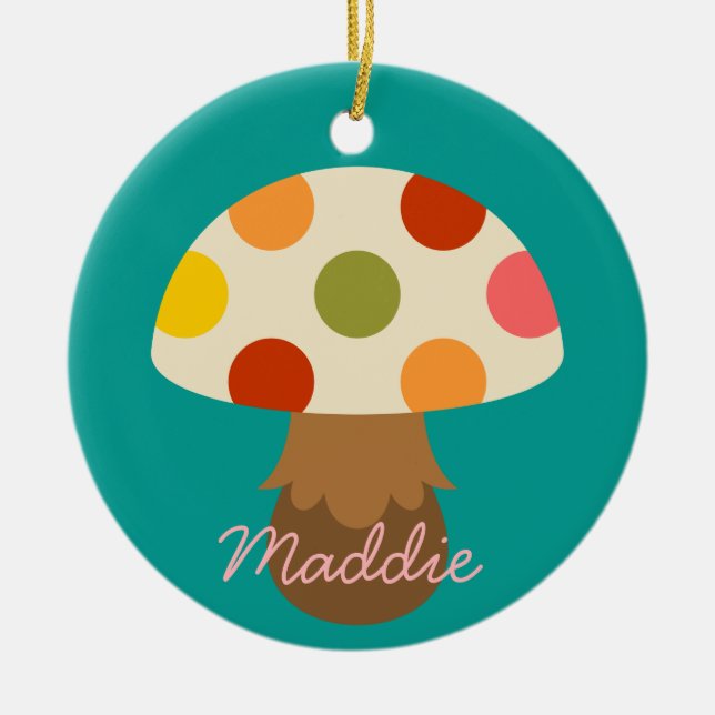 Niedliche Pilze Keramik Keramik Ornament (Vorne)