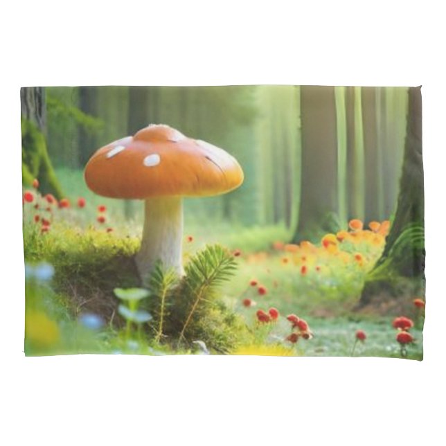 Niedliche Pilze Kissenbezug (Vorderseite)