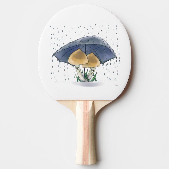 Niedliche Pilze Pingpongpaddel Tischtennis Schläger (Vorderseite)