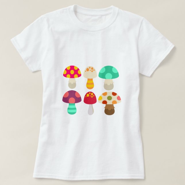 Niedliche Pilze T-Shirt (Design vorne)