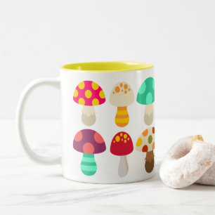 Niedliche Pilze Zweifarbige Tasse