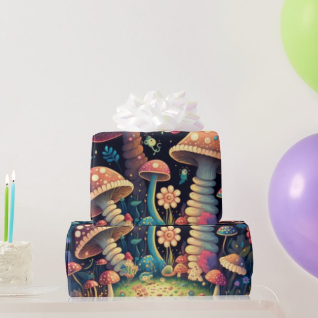 niedliche Pilzkernpapier Geschenkpapier (Partygeschenke)