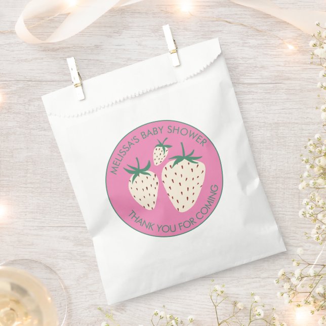 Niedliche Pineberry BABY SHOWER Custom Strawberry Geschenktütchen (Ausgeschnitten)