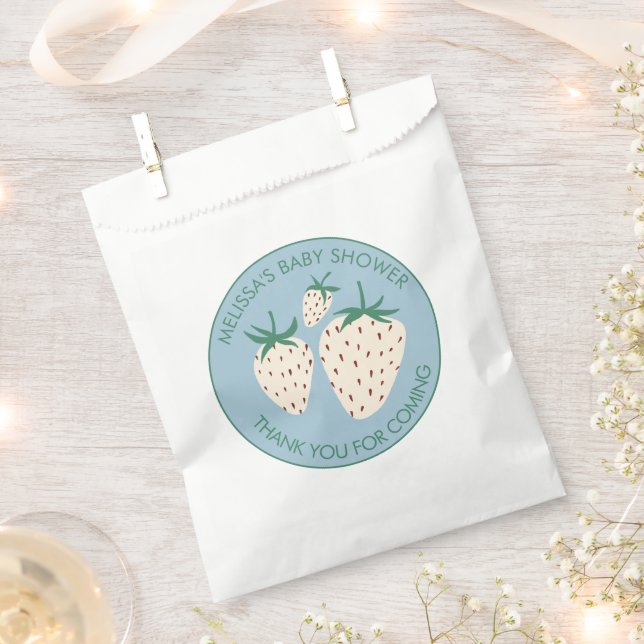 Niedliche Pineberry BABY SHOWER Custom Strawberry Geschenktütchen (Ausgeschnitten)