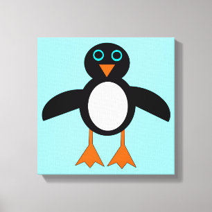 Niedliche Pinguin Canvas Print Leinwanddruck
