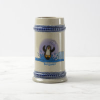 Niedliche Pinguin-Cartoon-Illustration