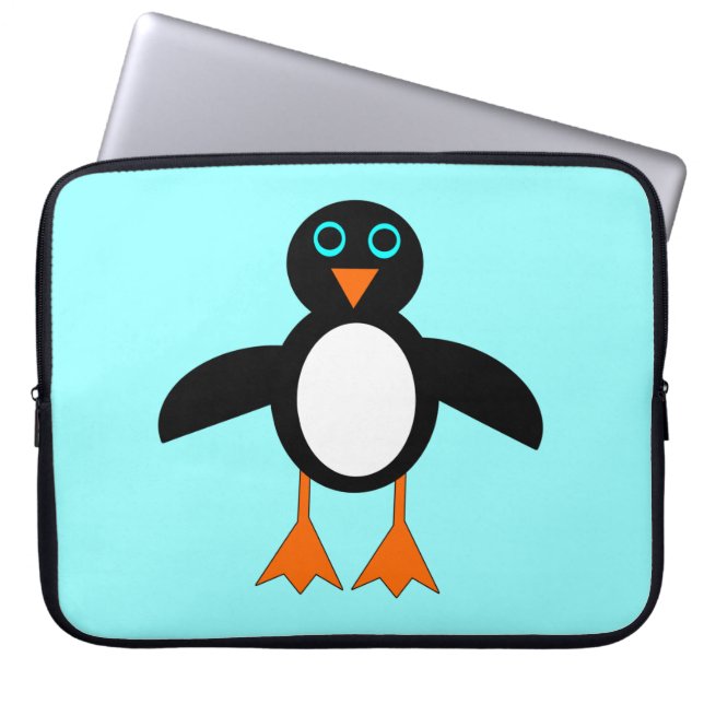 Niedliche Pinguin-Laptop-Tasche Laptopschutzhülle (Vorderseite)